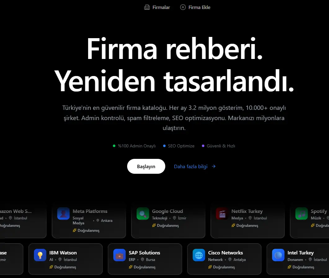 Firma Kontrol - Dijital Website Web Tasarım